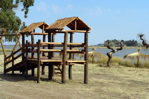 Laguna La Arocena, en el Parque Benicio Delfín Pérez de General Pico