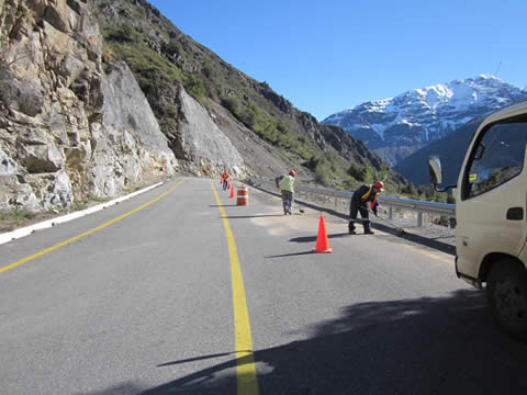 Chile terminó la pavimentación del Paso El Pehuenche