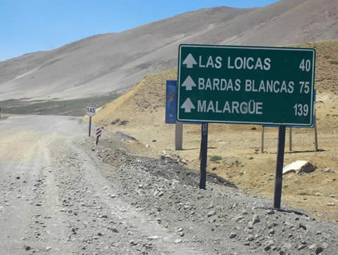 ruta binacional del paso El Pehuenche