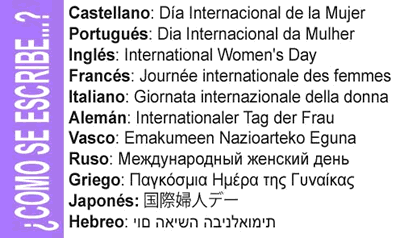 Día Internacional de la Mujer