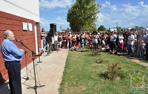 la obra del PP “Deporte Solidario” en González Moreno