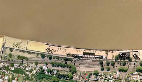 FOTO: complejo playero con cocheras subterráneas en Rosario.