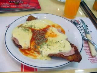 Milanesa a la napolitana