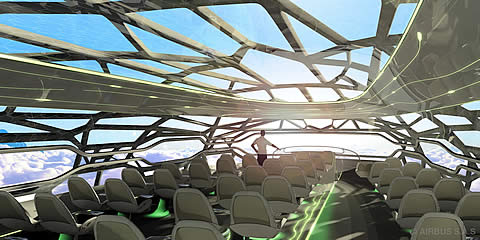 Airbus presentó su concepto de cabina del futuro