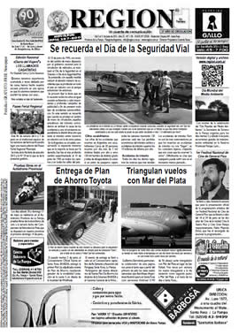 Tapa de Semanario REGION®