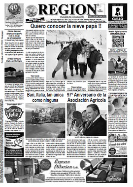 Tapa de Semanario REGION®