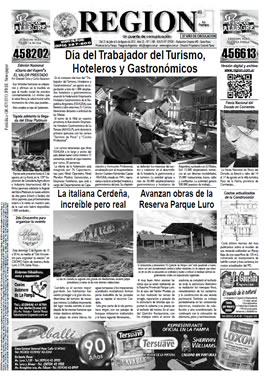 Tapa de Semanario REGION®