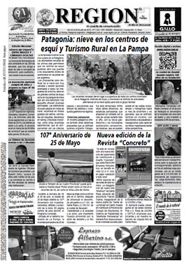 Tapa de Semanario REGION