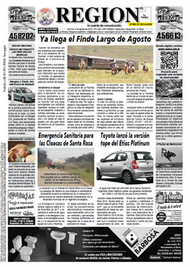 Tapa de Semanario REGION