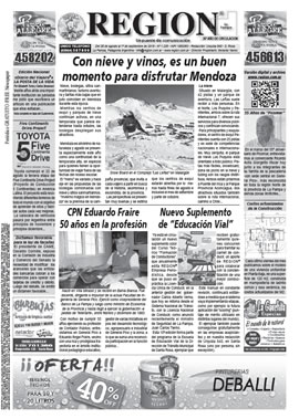 Tapa de Semanario REGION