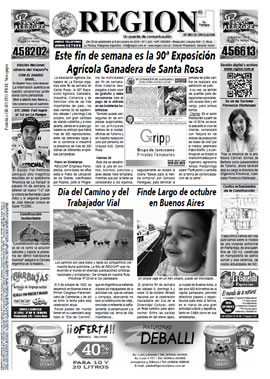 Tapa de Semanario REGION