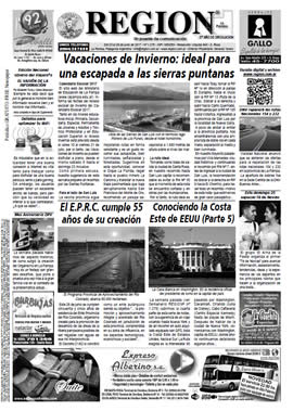 Tapa de Semanario REGION