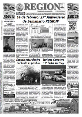 Tapa de Semanario REGION