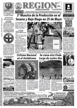 Tapa de Semanario REGION