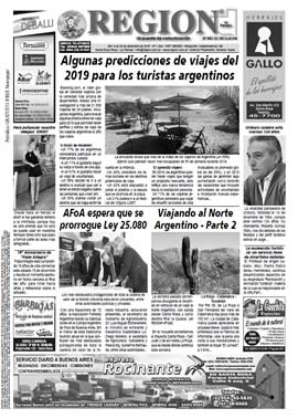 Tapa de Semanario REGION