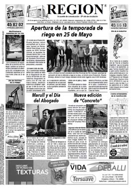 Tapa de Semanario REGION