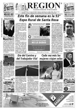 Tapa de Semanario REGION