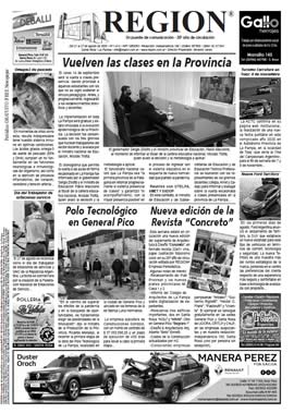 Tapa de Semanario REGION