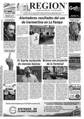 Tapa de Semanario REGION